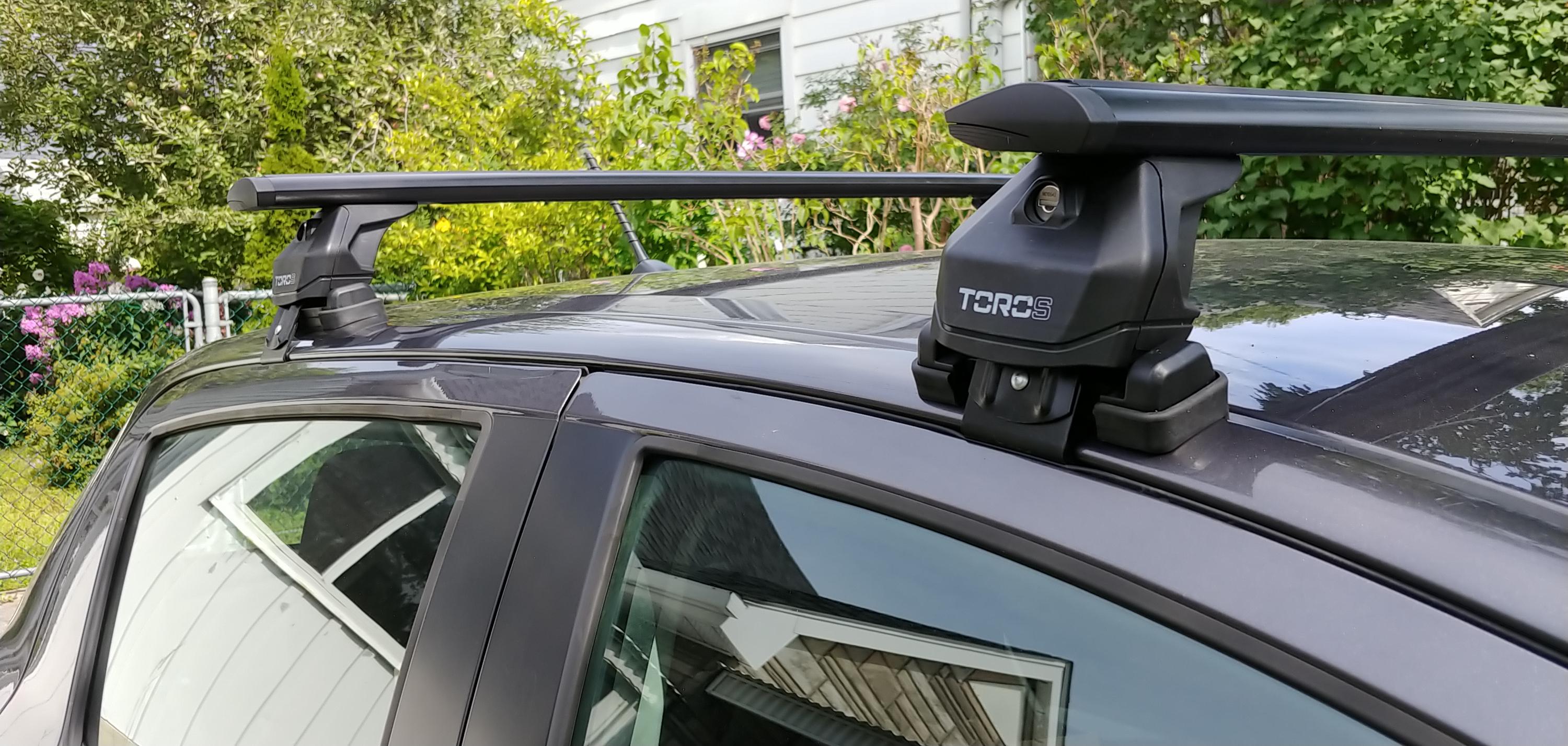 Upper Aluminium Roof Bars for Cupra Born with Standard Roof Black Upper Aluminium Roof Bars for Cupra Born with Standard Roof Black